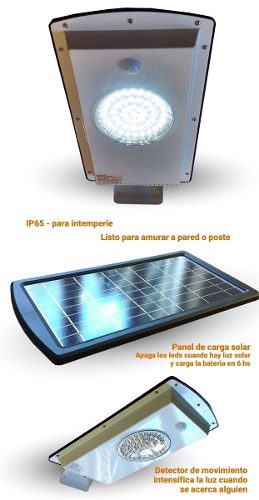Luminaria Solar Integrada Para Campo Ciudad Plazas Parques