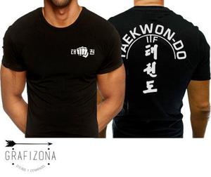 Remeras Taekwondo Itf Wtf- Calidad Premium