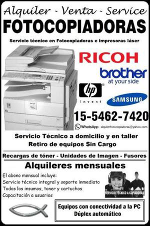 Servicio técnico de Fotocopiadoras e impresoras láser