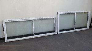 Ventanas Aluminio corredizas con vidrios de alto