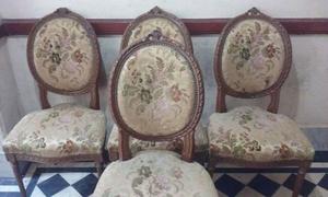 4 importantes sillas de estilo LUIS XV / para restaurar