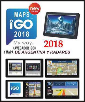 Actualización De Mapa Argentina 2018 Igo8 Y Radares 2018