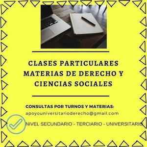 CLASES PARTICULARES DE CIENCIAS SOCIALES Y DERECHO