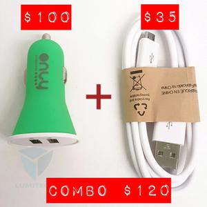 Combo cargador + usb