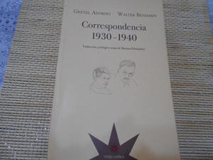 Correspondencia - Gretel Adorno- Walter Benjamin