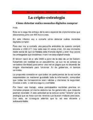 Criptomonedas - Bitcoins - Inv Global - 10 Informes + Regalo