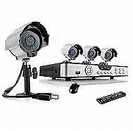 KIT DE 4 CAMARAS DE SEGURIDAD DVR. COMPLETA. NUEVAS $2.599