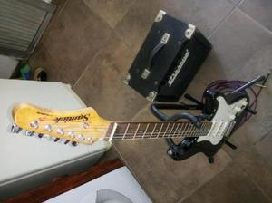 Kit Guitarra Eléctrica Samick Amplificador Decoud 20w acc