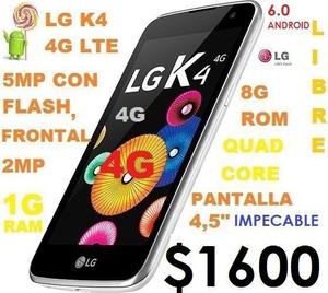 LIQUIDO LG K4 4G 1G RAM,8G MEMO,QUAD CORE,ANDROID 5.1FUNDA