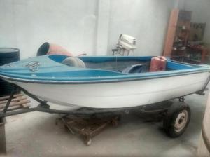 Lancha pescadora motor jhonson 35