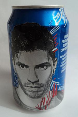 Lata Pepsi Aguero Mundial , llena, Italia