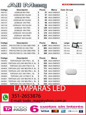 Lámparas Led / Reflectores Led / Tortugas Led