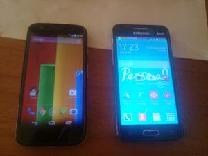 Moto g y Samsung core 2