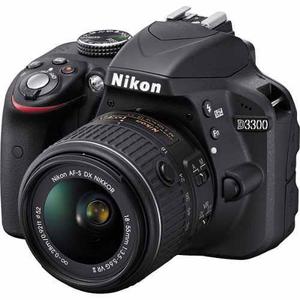 Nikon D3300 Kit 18-55 Reflex 24mp Full Hd Camara Nueva Gtia