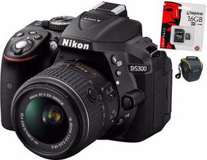 Nikon D5300 Kit 18-55 Mm Vr Wifi+ Memoria + Bolso !!