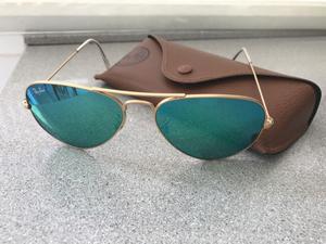 Ray ban aviator verdes espejados, como nuevos