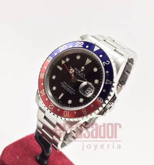 Reloj Rolex Acero Gmt Master Il Ref 16710 *joyeriaeltasador*
