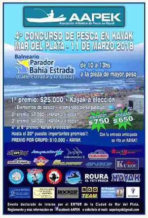 Torneo Pesca Aapek Mar Del Plata 11/3/18 Entrada Anticipada