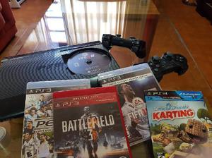 Vendo Ps3 2 Joystick 5 Juegos