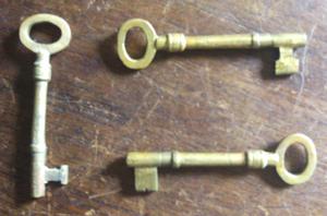 vintage llave de bronce antigua para decoracion -.- AUDIOMAX