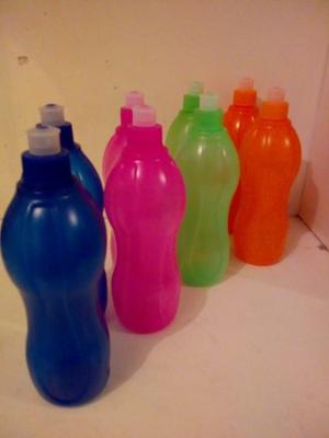 Botella Deportiva Plastica Ideal Souvenir Colores Variados