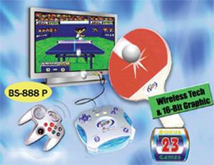 Consola 16-bits Wireless Ping Pong Con 23 Juegos