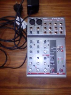 Consola Phonic Am 85 2 Mic/line2st Mixer
