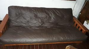 Futon 3 cuerpos mas colchon de pino