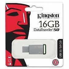PENDRIVE 16GB KINGSTON PEN DRIVE DT50 USB 3.0 ORIG Z CENTRO