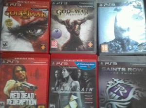 PS3 GOD OF WAR RED DEAD REDEMPTION HEAVY RAIN