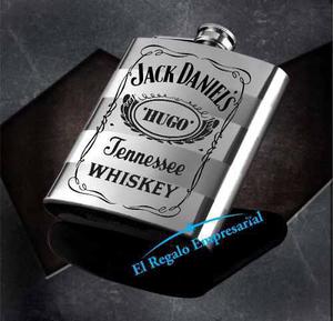 Petaca Whiskey Grabado Laser Con Tu Logo. Personalizados