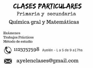 Clases Particulares para primaria y secundaria en Caballito/