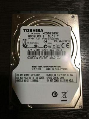 Disco Rigido 500GB de 2.5” TOSHIBA $600 - Ciudad de