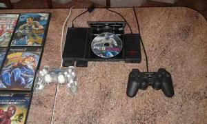 Playstation Completa 2 Con Memori + 2 Controles + 9 Juegos