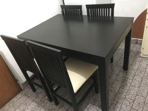 VENDO MESA + 4 SILLAS