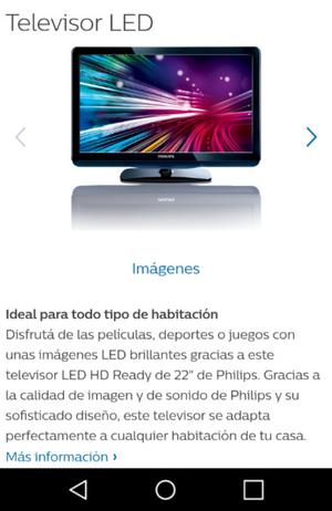 Vendo TV Philips HDMI LED 22''