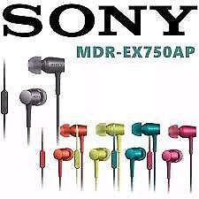 Auriculares m/libres Sony MDR-EX750AP In-Ear Hi-Res Audio
