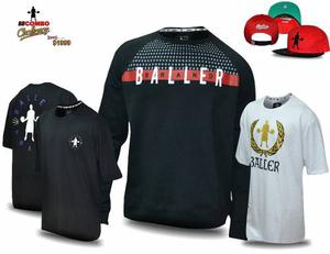 Baller Brand Combo Challenge 2 Remeras + 1 Buzo + 1 Snapback