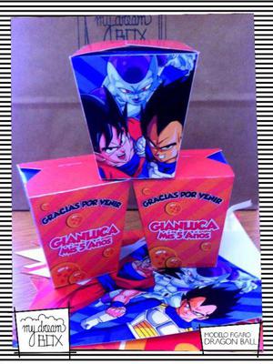 Cajas Figaro F1 Souvenir Personalizado Dragon Ball Goku