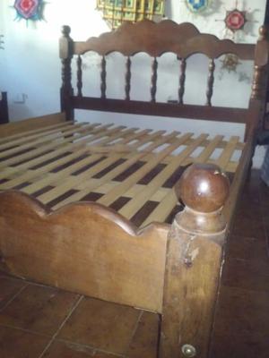 Cama algarrobo nueva