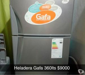 Heladera Gafa con freezer 360lts