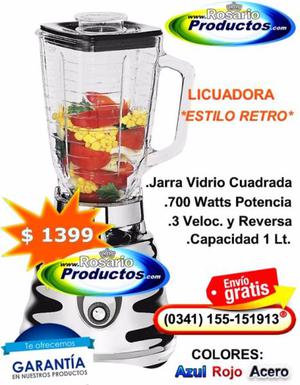 LICUADORA *ESTILO RETRO* JARRA VIDRIO *PROFESIONAL* 700