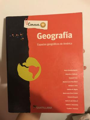 Libro geografia espacios geográficos de america, santillana