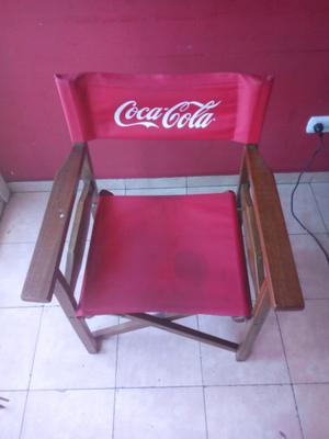 Mesa Plegable + dos sillas CocaCola