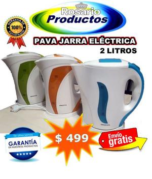 PAVA JARRA ELÉCTRICA PVC 2 LTS. (Corte Hervor-No Mate)