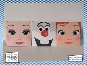 Souvenir Caja J1 Personalizados Elsa Ana Frozen Olaf Disney