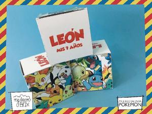 Souvenir Caja J1 Personalizados Pokemon Pikachu Infantil