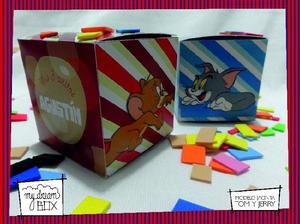 Souvenir Personalizados Caja J1 Tom Y Jerry Gato Ratón