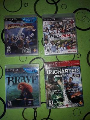 Uncharted 1 y 2 mas 3 juegos