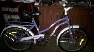 bici rodado 20 color lila 3 usos, como nueva